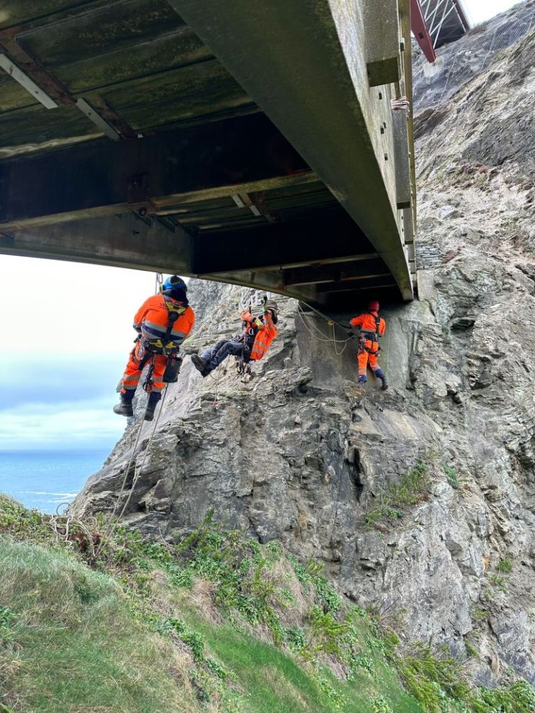 Rope access and engineering inspection